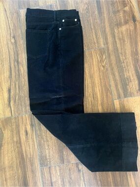 J. Crew Black Corduroy Wide-Leg Jeans Size 29